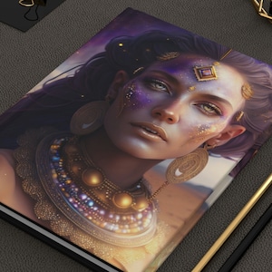 Eloise - Beautiful Empress Princess Fantasy Sci-fi Art Hardcover Journal Matte