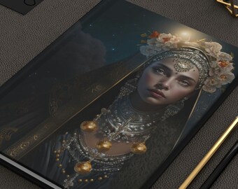 Hermione - Beautiful Empress Princess Fantasy Sci-fi Art Hardcover Journal Matte