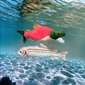 Stuffed Plush Trout and/or Salmon Fish