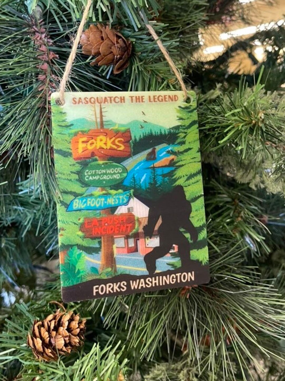 Forks Famous Sightings Sasquatch Ornament Etsy