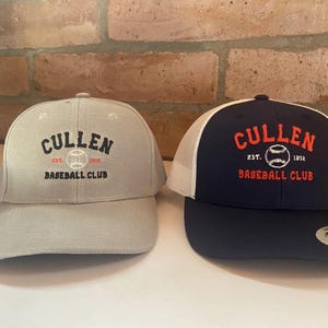 Cullen Baseball Hat  - Team Edward - Twilight Saga -Vintage Twilight Look Baseball Hat