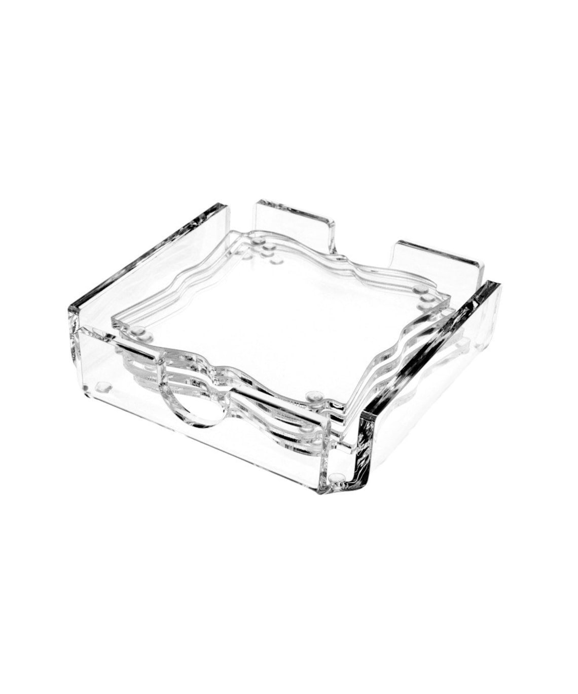Clear Acrylic Coasters & Holder Made in the USA Etsy Singapore