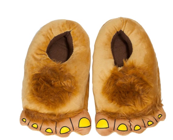 Furry Sasquatch Bigfoot Slippers Wow -