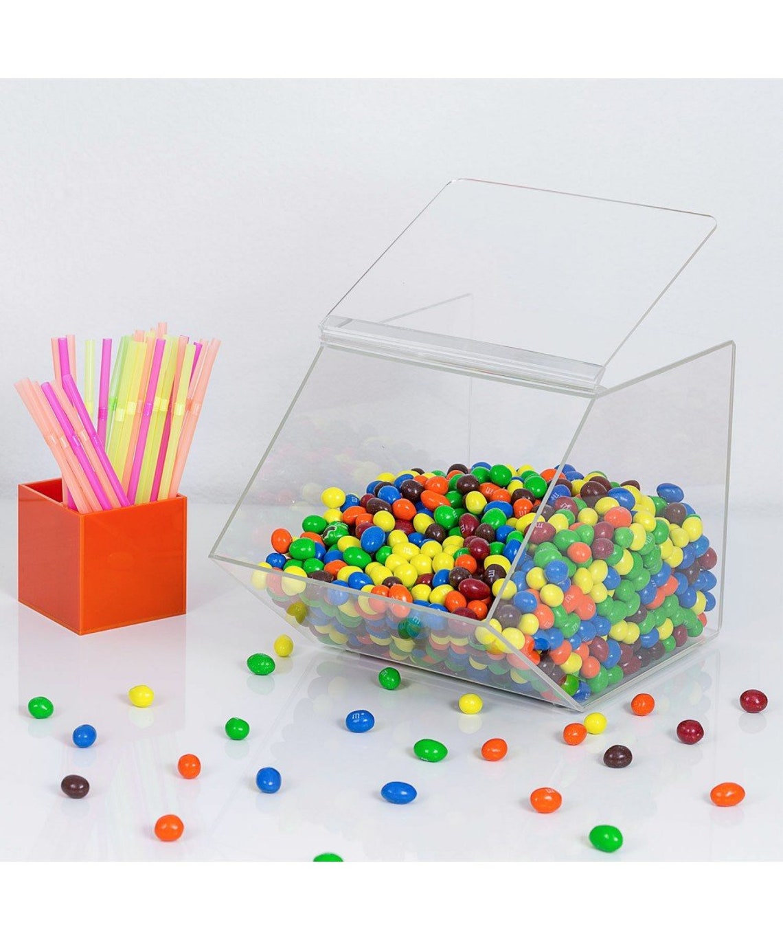 Clear Acrylic Food Storage Container Candy Bin with FREE Scoop Etsy