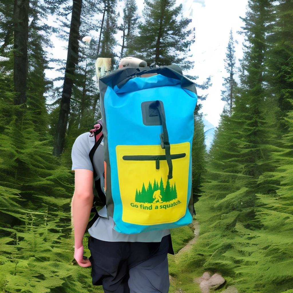 Go Find a Squatch Waterproof Backpack Dry Bag Etsy