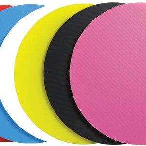 5 or 10 Pack Round or Square Boards 6 inch, 8 inch or 10 inch Multiple Colors, Reusable Corrugated Plastic Made in the USA