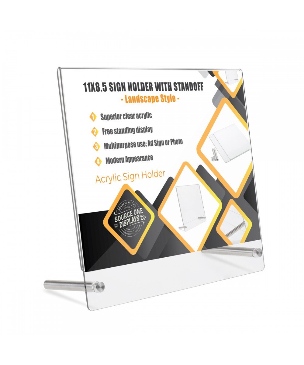 Premium Desktop Sign Holder With Standoff Hardware Made in Etsy