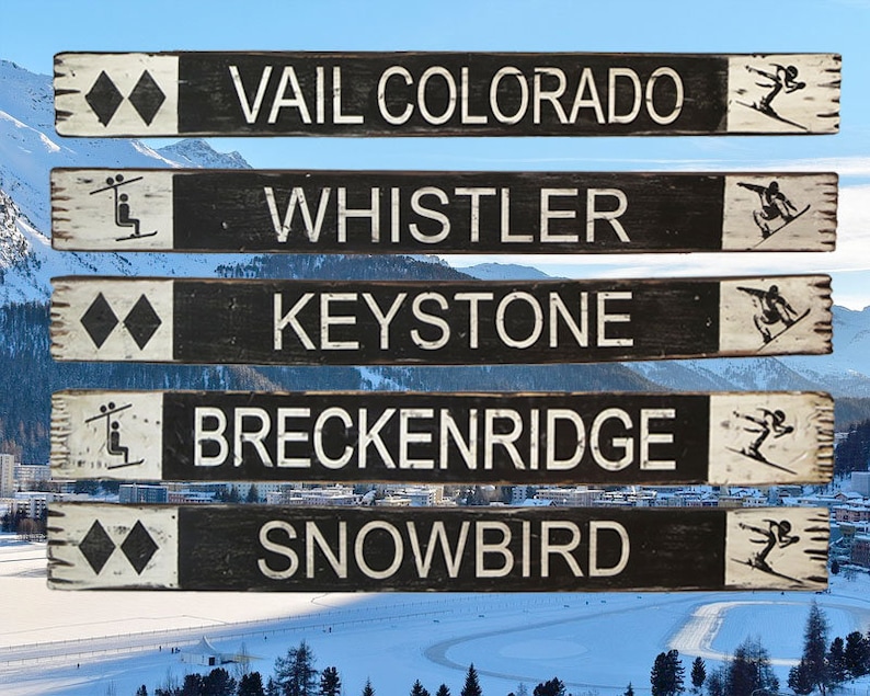 Gift for Snowboarder Gift for teen Ski Resort Wood Signs Ski Cabin Decor Ski Bum Gift Snowboard Signs Wood Sign Gift for Skier