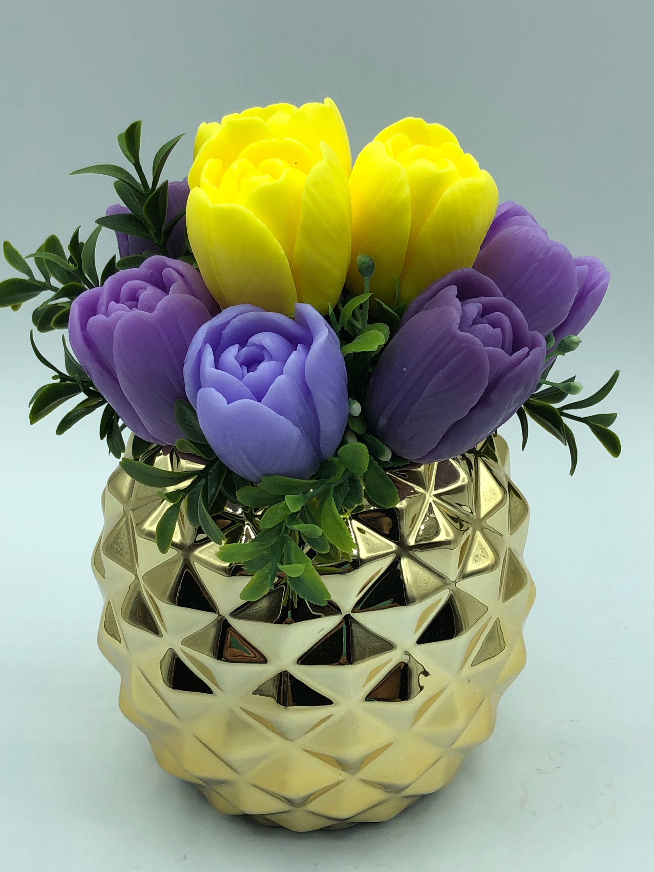 Bouquet of made soap flowers. Handmade soap. Bouquet of Etsy