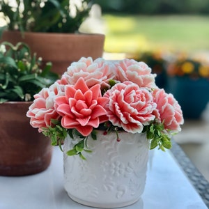 Ramo de flores de jabón.Regalo para mamá.