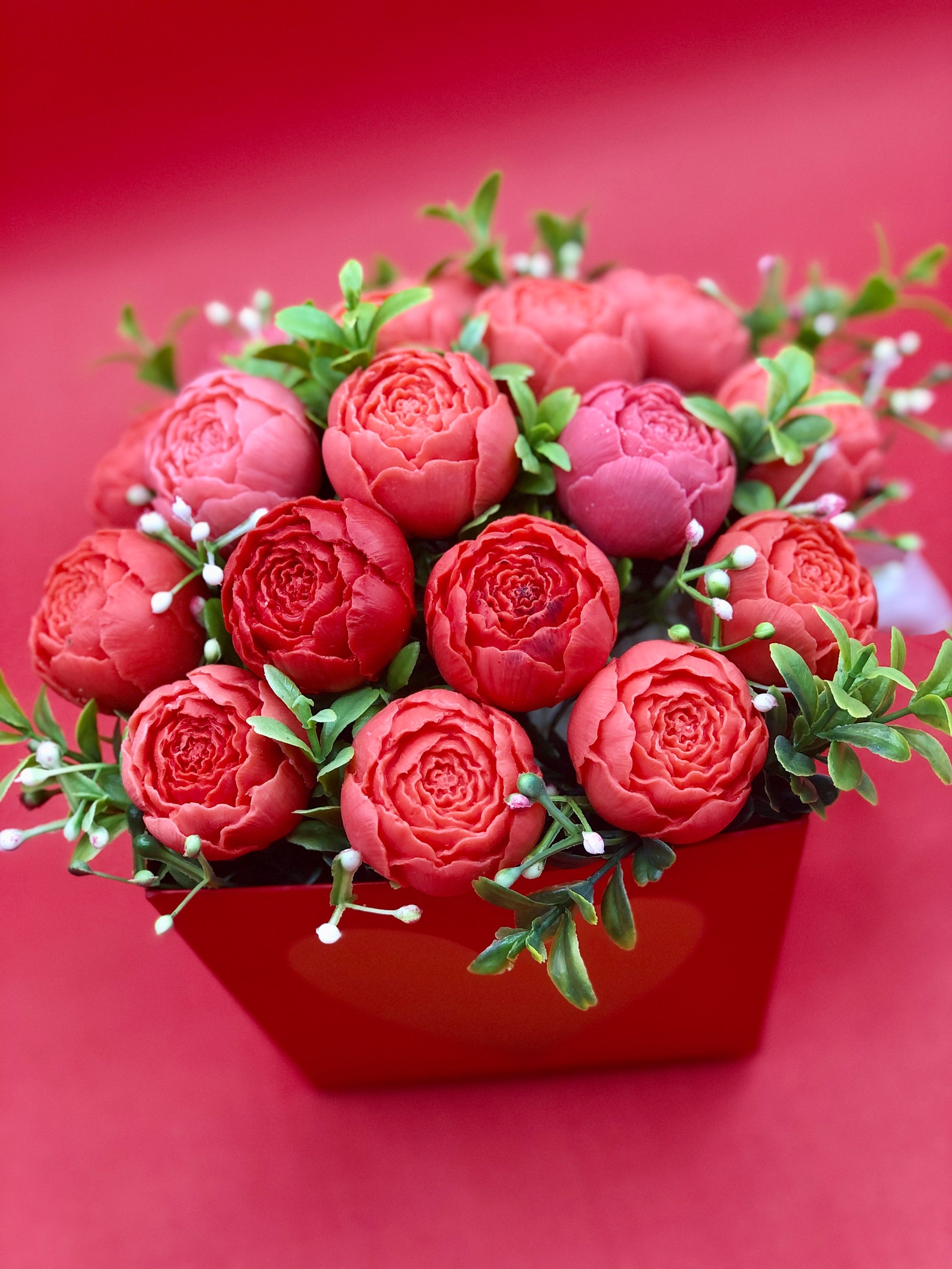 Handmade soap. Flowers from soap. Bathroom decor. Kitchen Etsy