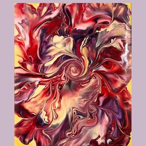 Pittura artistica fluida.