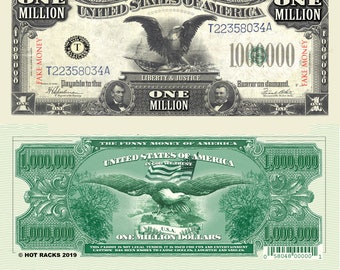 Million Dollar Bill Etsy