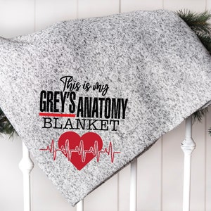 Greys Anatomy Blanket Etsy