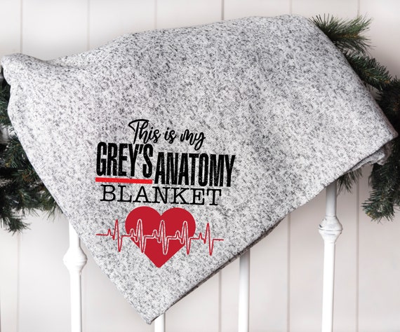 Grey's Anatomy Watching Blanket 50 X 60 Inch Sweater Fleece