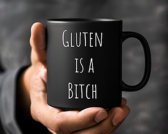 Funny Gluten-Free Mug: Celiac Disease Gift, Gluten Allergy Humor