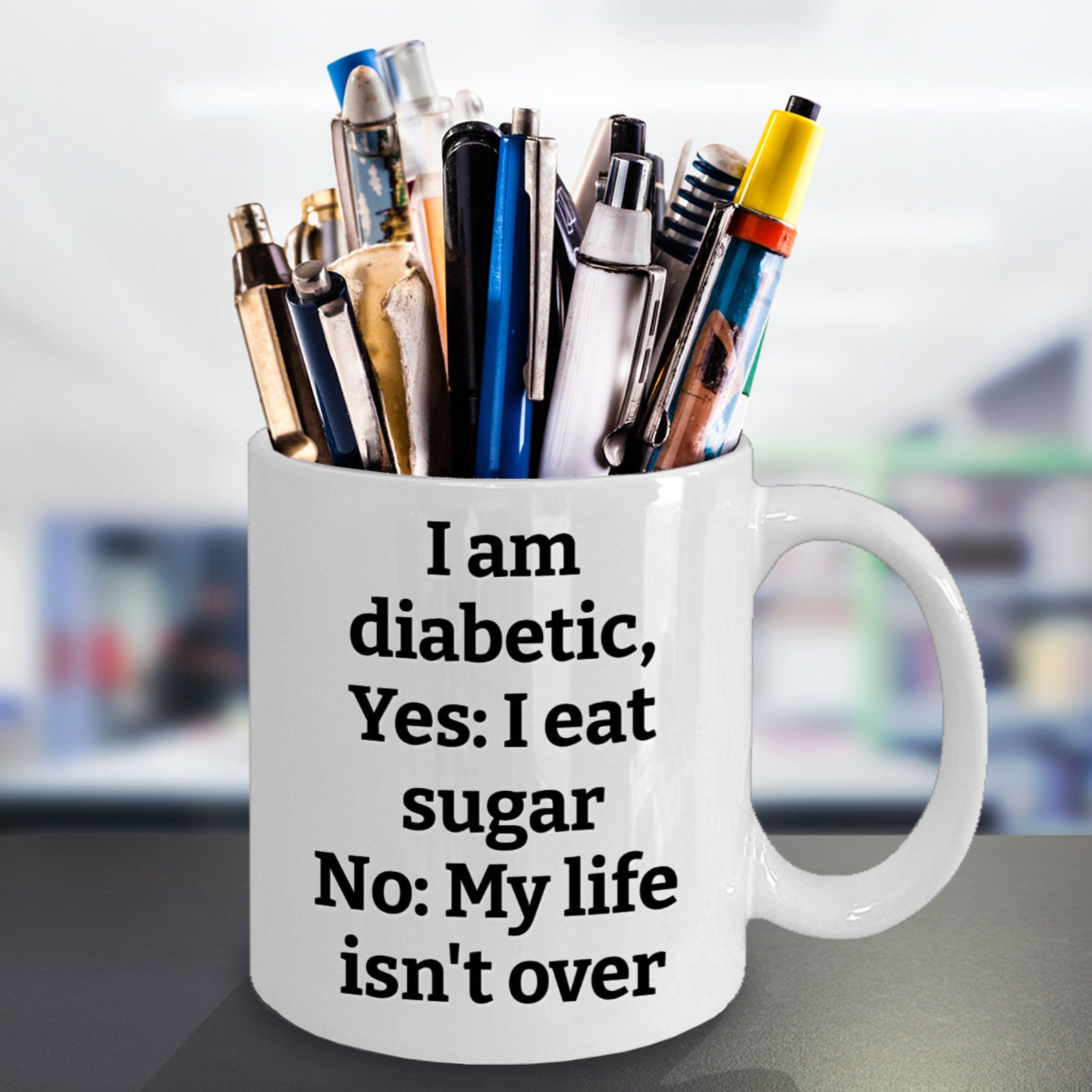 Regalo para la diabetes taza de diabetes soy diabético Etsy