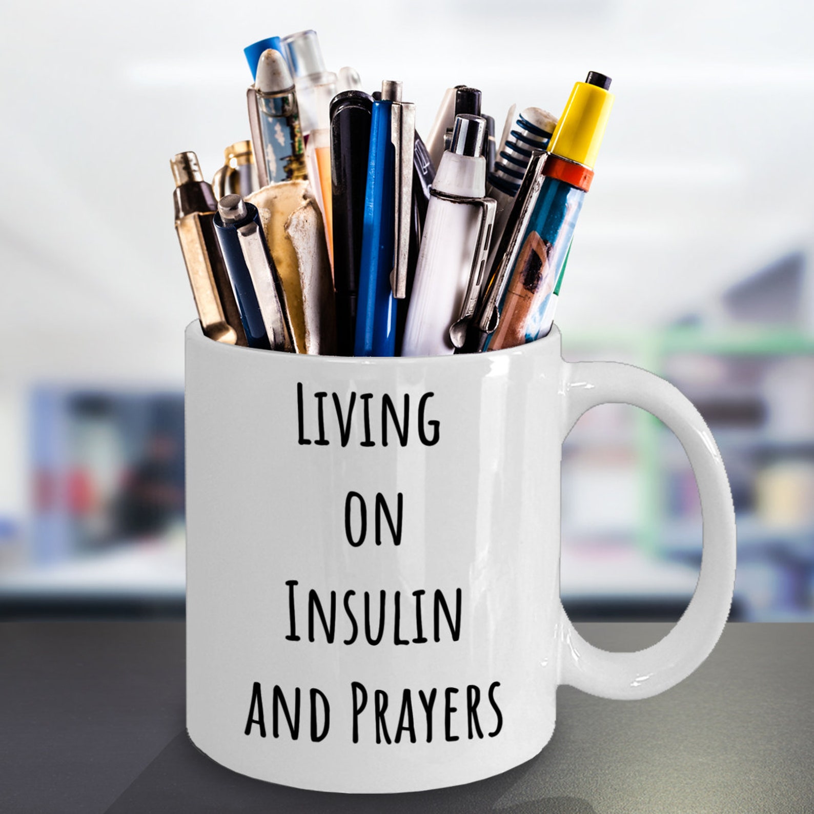 Diabetes Gifts Diabetes Gift Living on Insulin and Prayers Etsy