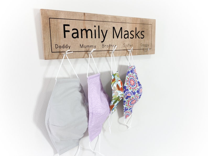Face Mask Holder Face Mask Hanger for Wall Mask Rack Mask Etsy