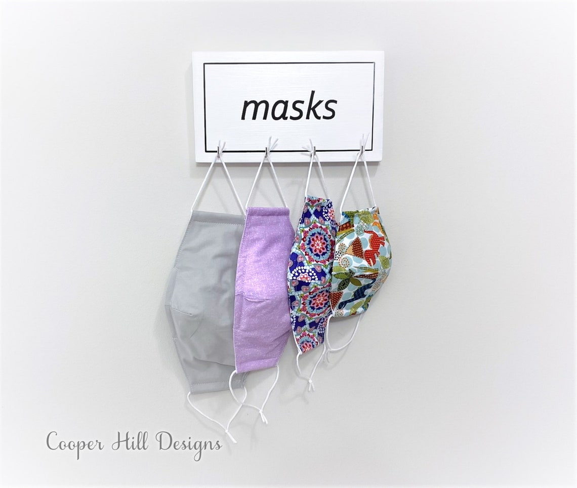 Mask Holder Mask Hanger for Wall Mask Rack Mask Hook Rack Etsy