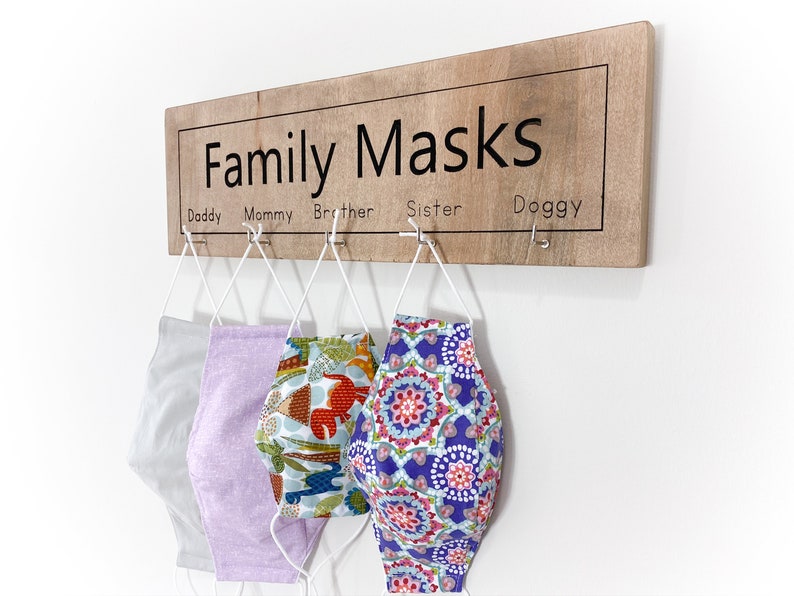 Face Mask Holder Face Mask Hanger for Wall Mask Rack Mask Etsy