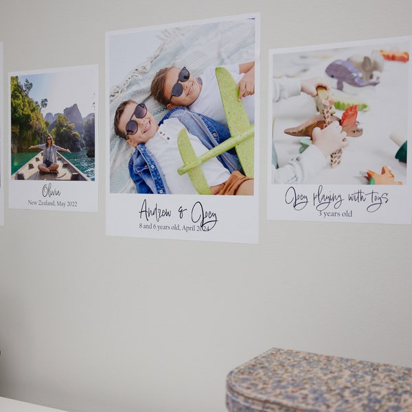 Personalized Photo Wall Decals, Instant Print, Family Photo Prints, Send Us Your Pictures, Custom Wall Decal, Custom Photo Decal