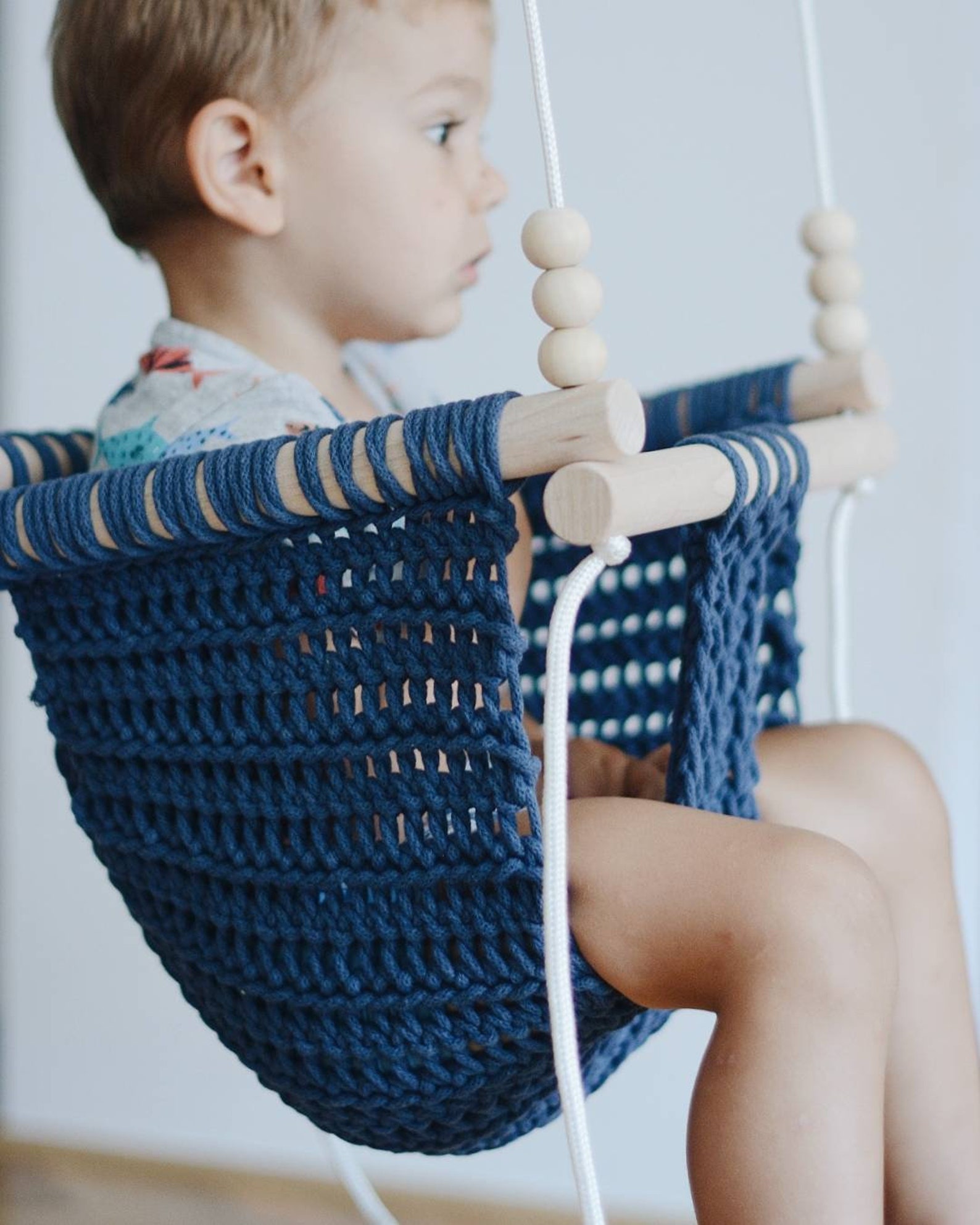 Crochet Rope Baby Indoor Swing Cotton Rope Macrame Kids - Etsy