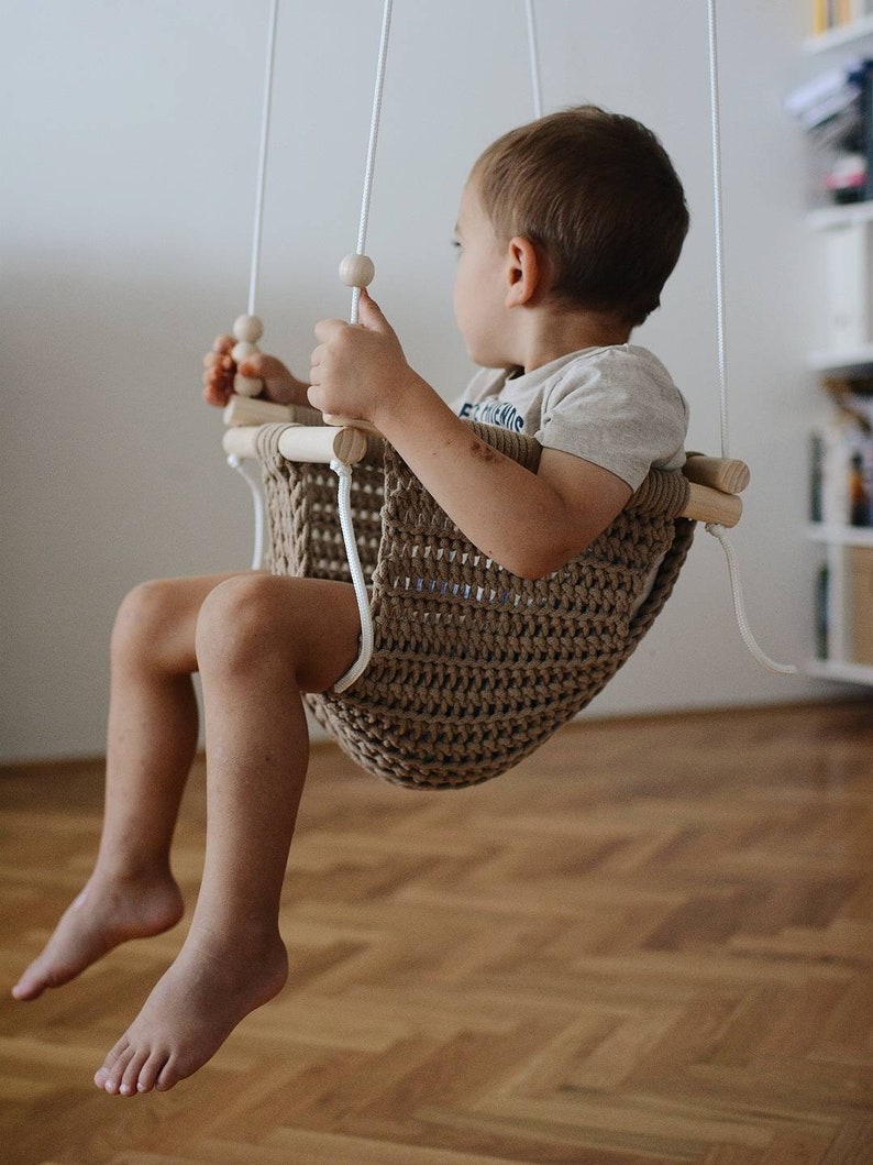 Baby Swing Kids Swing Crochet Handmade Baby Swing Chair Etsy