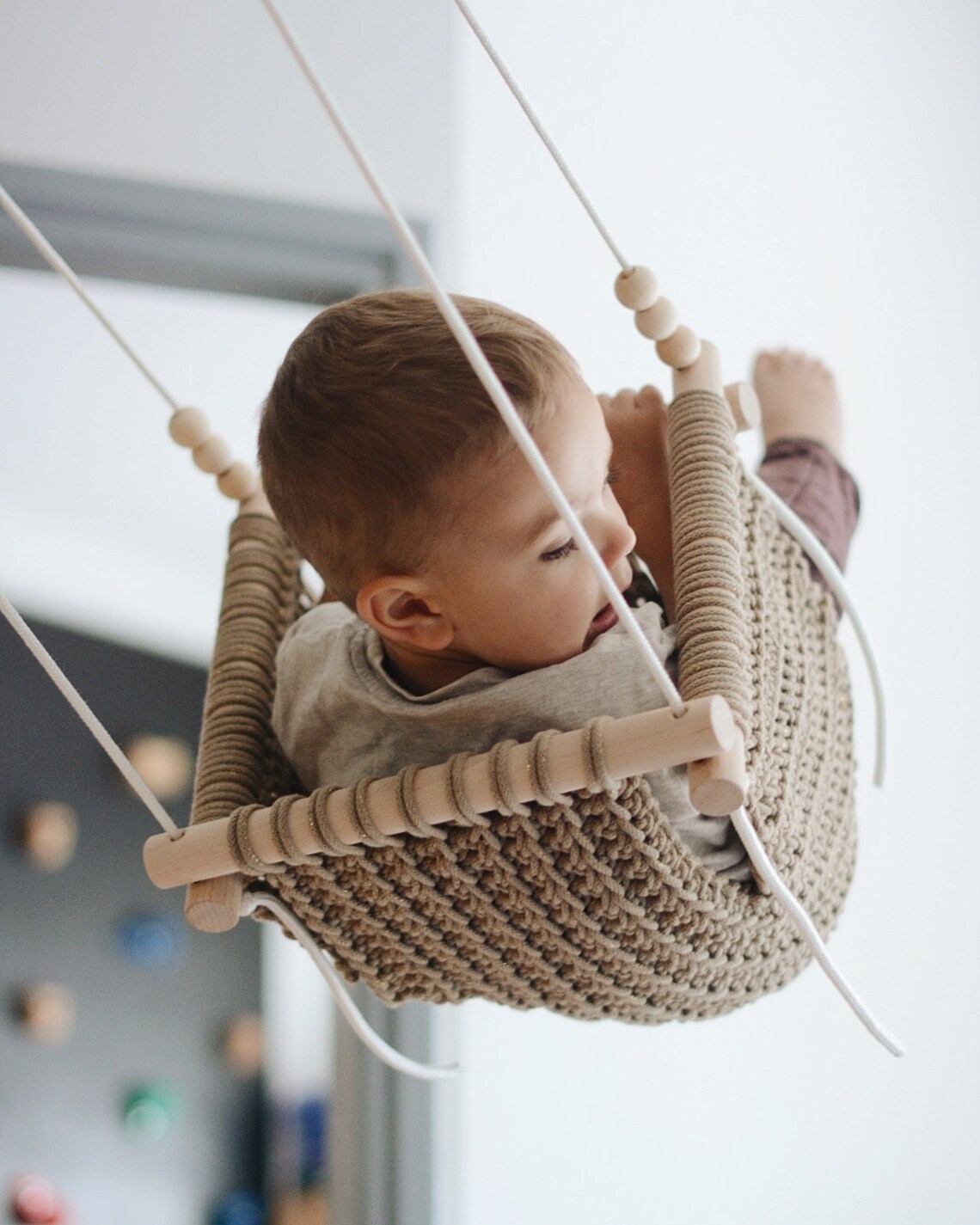 Baby Swing Kids Swing Crochet Handmade Baby Swing Chair Etsy