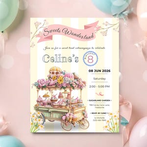 Ice Cream Birthday Invitation Editable Sweet Ice Cream Truck Invite Here's The Scoop Girl Summer Party Printable Template Download CO