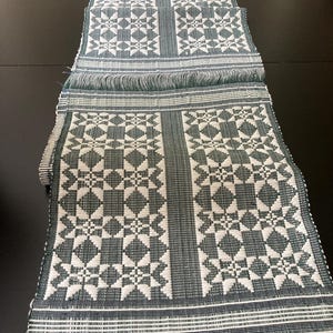 Philippine Indigenous textile, hand woven Iloco&#39;s Inabel Abel table runner or table mats. Durable , sustainable traditional handcraft.
