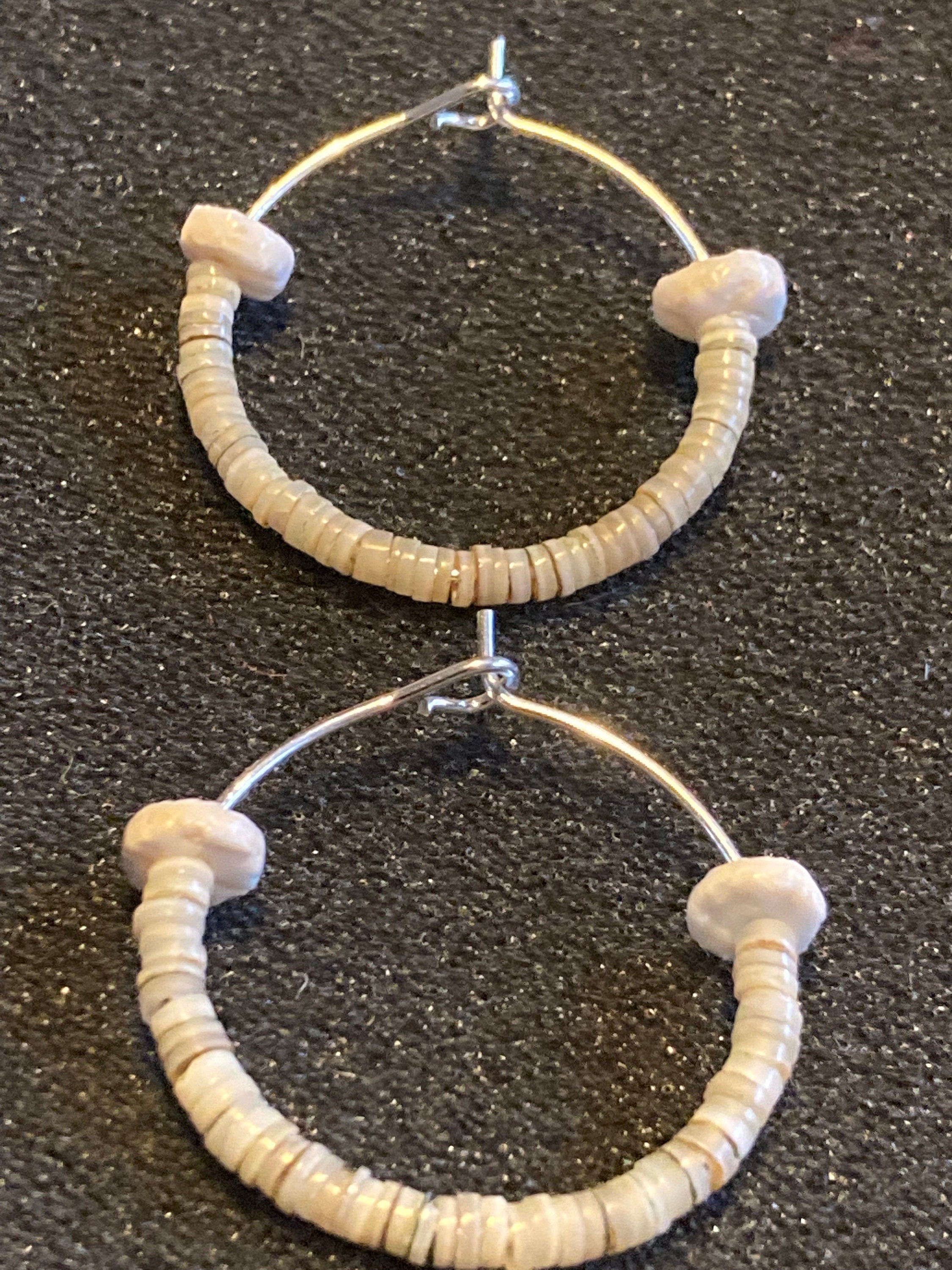 Melanesian Natural Shell Money Hoop Ceremonial Earrings, Traditional ...