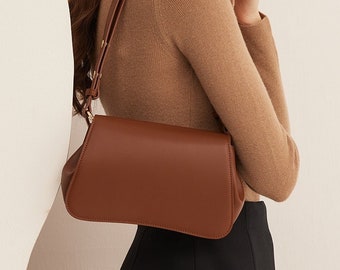 Leather Shoulder Bag | Brown Leather Bag | Small Leather Bag | Crossbody Bag | Handmade Leather Bag | Leather Bag for Women | Cross Body Bag