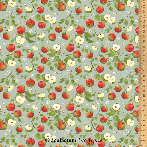 BW fabric apple harvest 145 cm wide Daniela Drescher Acufactum