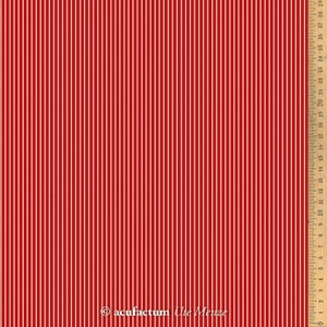 Acufactum cotton fabric fine stripes dark red 145 cm wide