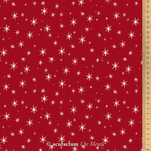 Acufactum cotton fabric ice crystals dark red 145 cm wide