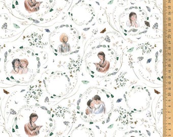 Acufactum cotton fabric Tender Thoughts
