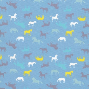 Westfalenstoff series Lönneberga with horses 0.50 cm x 150 cm 010507369