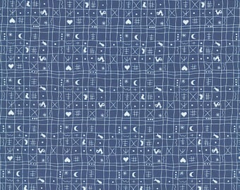 Westfalenstoff Series Westfalen Chicken Blue 0.50 cm x 150 cm 014006298