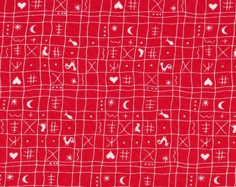 Westfalenstoff series Westfalen chicken red - white 0.50 cm x 150cm1050162