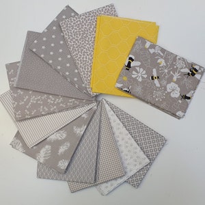 Westfalenstoff fabric package 12 fabrics &quot;Kyoto Hummel&quot;