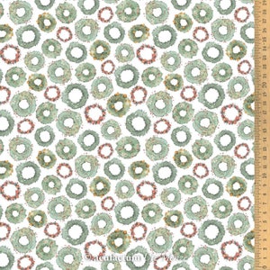 Acufactum BW fabric Fine wreaths 145 cm wide