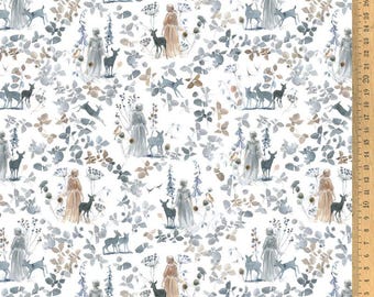Acufactum cotton fabric Garden Romance