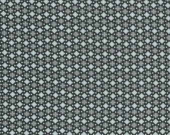 Acufactum cotton fabric ornaments dark grey-turquoise 0,50 m