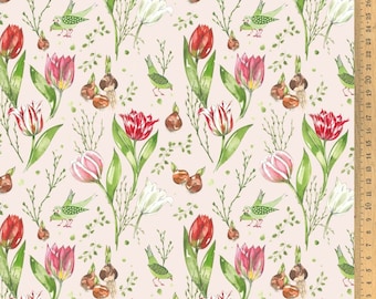 Acufactum cotton fabric Tulip Time Design Kerstin Heß