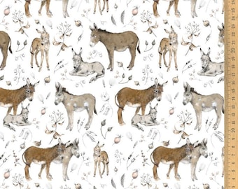Acufactum cotton fabric donkey love