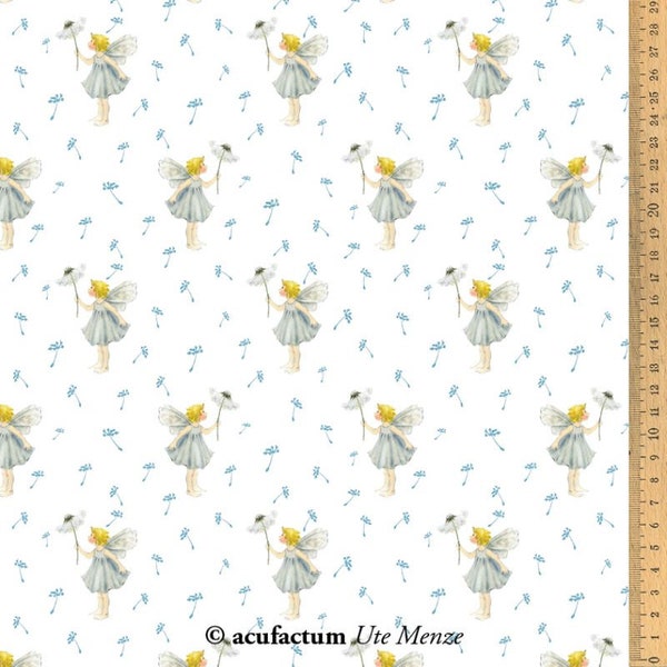 Acufactum cotton fabric dandelion elf 145 cm wide 0.5 m design Daniela Drescher