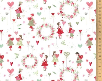 Acufactum cotton fabric heart children