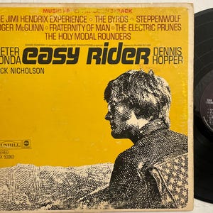 【60's/希少】映画「Easy Rider」サウンドトラック盤LPレコード LPレコード「 Easy Rider イージー・ライダー」 映画音楽
