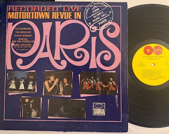 Motortown Review in Paris Recorded Live LP Record Vinyl Tamla Records Motown Gordy 1965